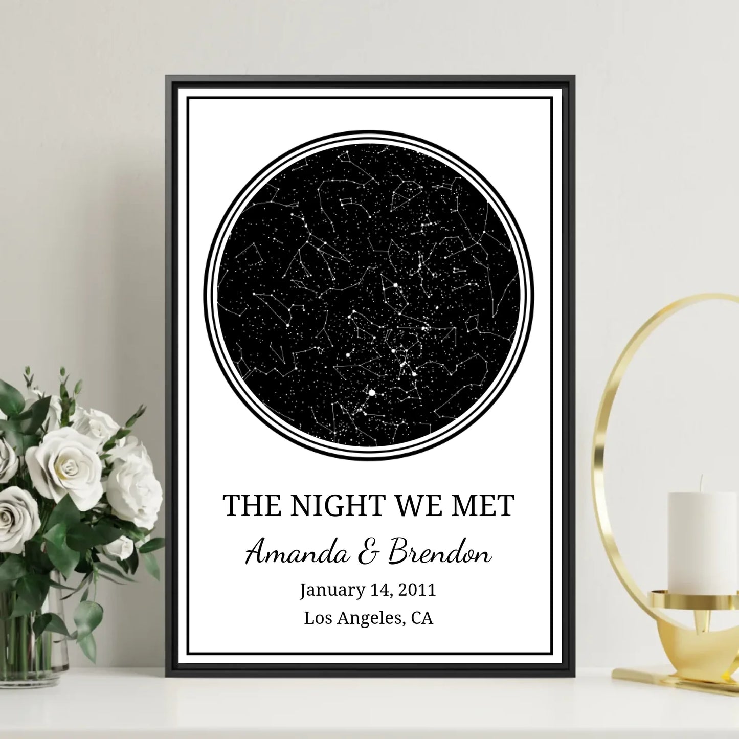 starmaps mockup Black Frame